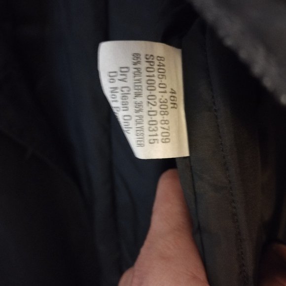 Military DSCP Defender Navy Fully Lined Trench coat  - 46R - Trench Jacket - Picture 8 of 12